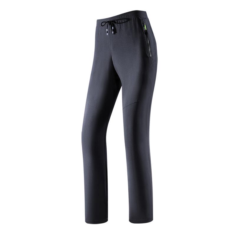 Summer Black Plus Size Quick-Dry Long Pants - Men's & Women's Casual Loose Fit, Breathable.