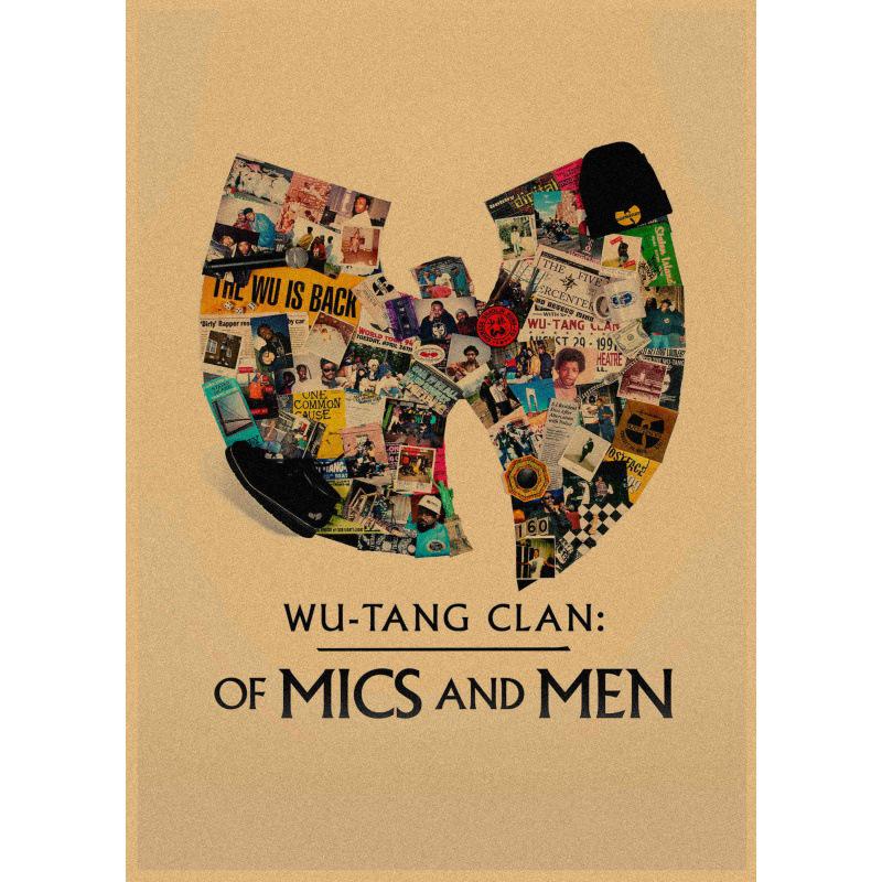 

Large Wudang Style Hip Hop Retro Kraft Paper Wall Art for Bar & Cafe Decor Yellow Kraft Paper (No Glue) 30X42 cm