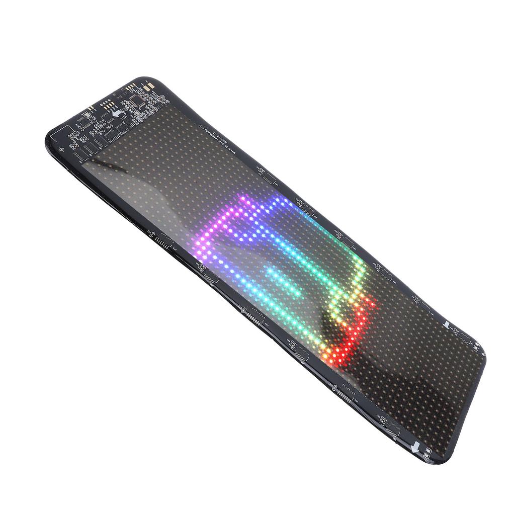 Car USB 5V LED Sign 11x32cm Bluetooth App Control Bright Programmable Custom Text Animation Pattern Display for Car RV