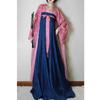 Chinesischer Tang-Dynastie Stil Tägliche Dopamin Chinesisches Kostüm Outfits Retro Einteiler Langes Rock Anzug für Damen