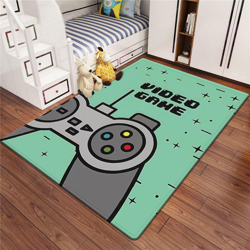 Gaming Esports Geometric Controller Pattern Carpet Mat for Boys Bedroom Gaming  large rug for Living Room Home Decoration Rug