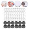 48Pcs Clear Glass Cabochons and Craft Magnets 1Inch Round Fridge Magnets with Adhesive Backing for Refrigerator Magnet
