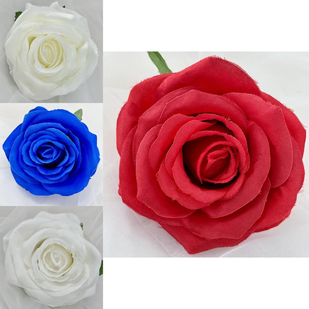 Rose Synthetic Flowers For Wedding And Home Decor With Multicolor Silk Fabric For Photo Shoots