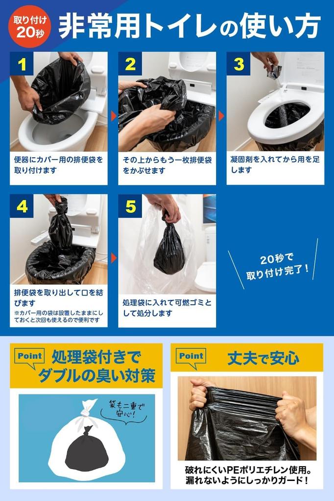 Easy To Use Toilet Portable Emergency Disaster Preparedness Shelf Designed by a Disaster Prevention Includes Toilet Bowl and Bag Anytime, Toilet,
