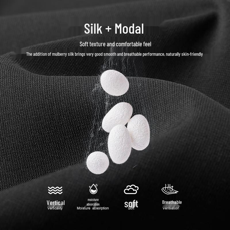 Men's Modal Silk Blend Straight Business Casual Trousers