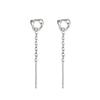 Pendientes de Hilo con Borla Minimalistas Moebius: Diseño de Nicho, Exquisito y Versátil para Mujeres.