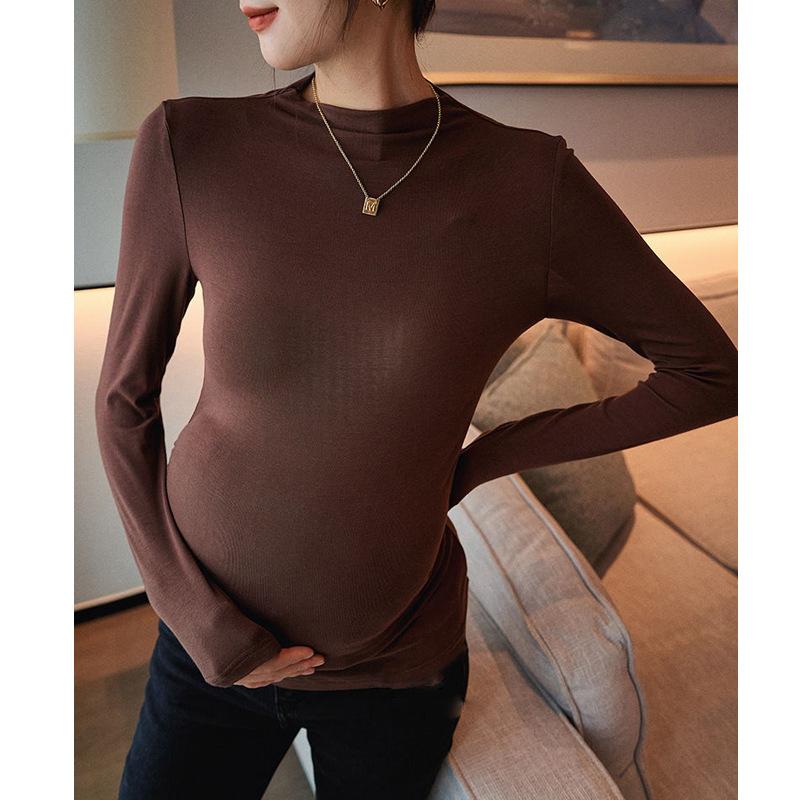 

Одежда для беременных, осенне-зимний полуводолазка с плиссировкой, теплая Ми с высокой талией, регулируемые солнцезащитные брюки, комплект из двух предметов 3XL recommends 165-92.5kg