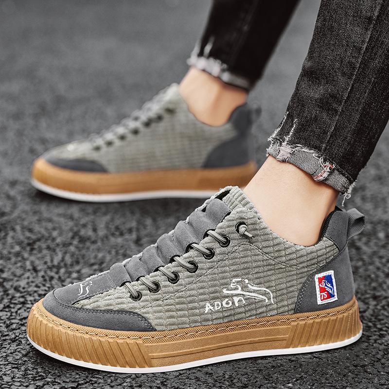 Mens Canvas Sneakers Flat Platform Sneakers Men Streetwear Hip Hop Designer Shoes Men Harajuku Vulcanized Shoes