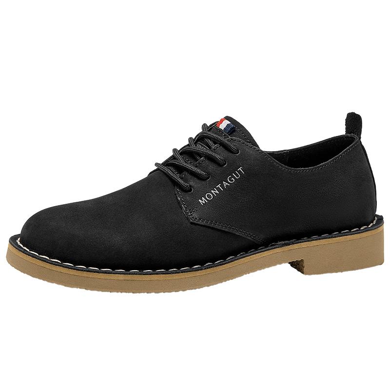 MONTAGUT Men s British Style Derby Dress Shoes 39 чёрный