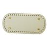 Creative Oval Shape DIY Hand Stitched Woven Bag Cushion Base with Holes Rivet Bottom Accessories