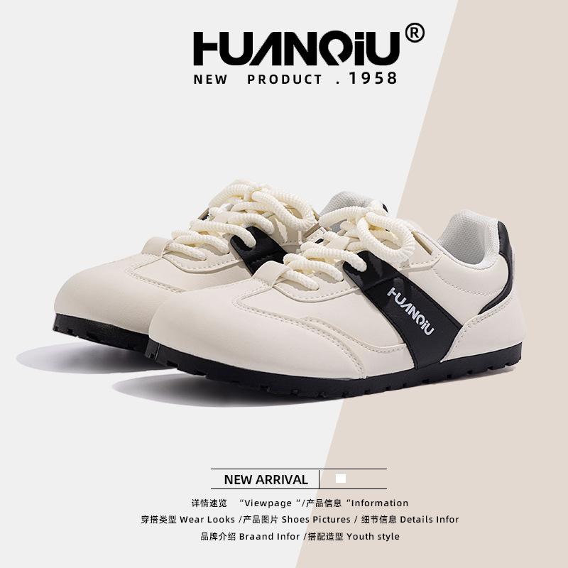 Global versatile little white shoes women's 2025 spring new versatile lightweight niche casual flat baseplate shoes ZHQ9081