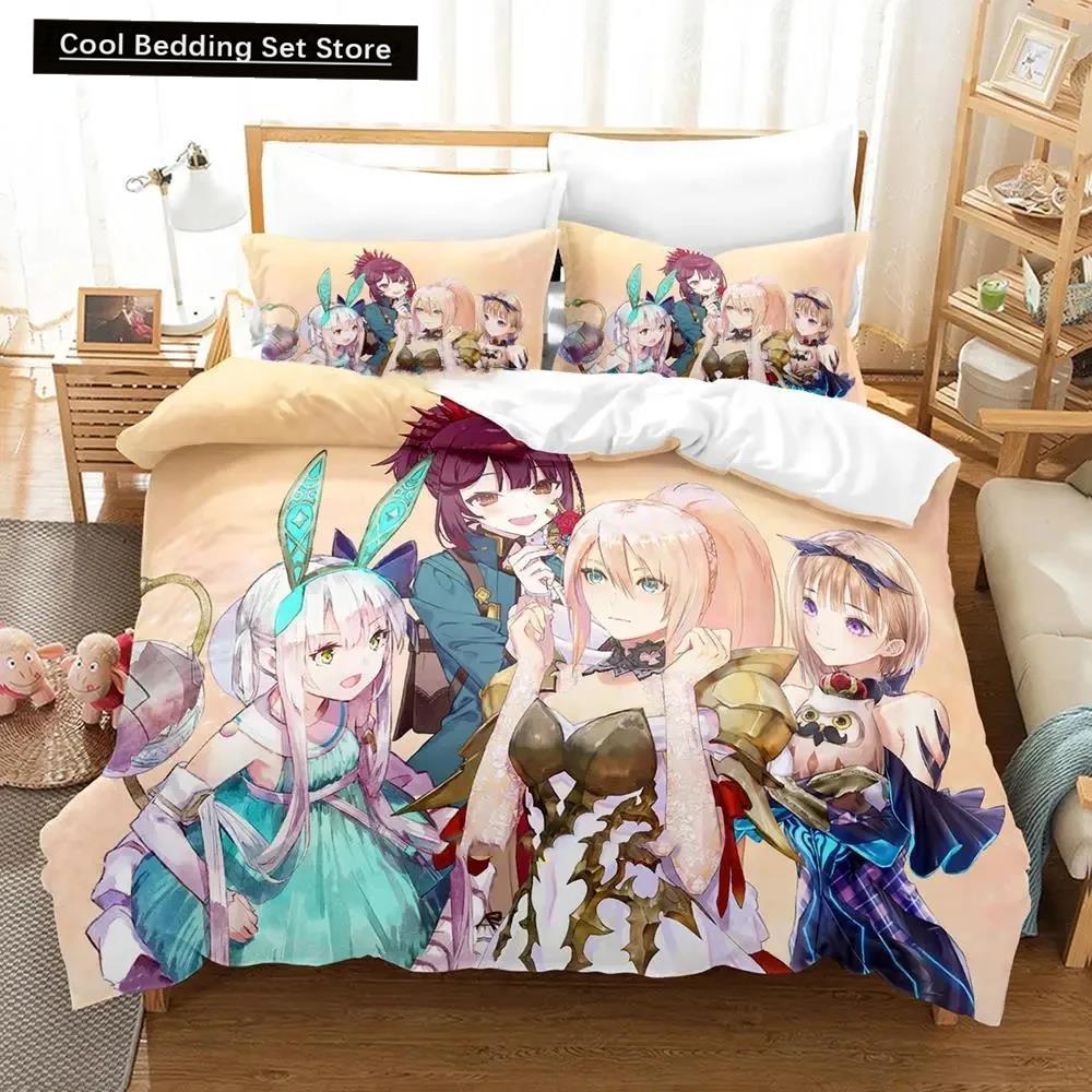 3D Print Anime Atelier Sophie Bedding Set Duvet Cover Bed Set Quilt Cover Pillowcase Comforter King Queen Size Home Textiles