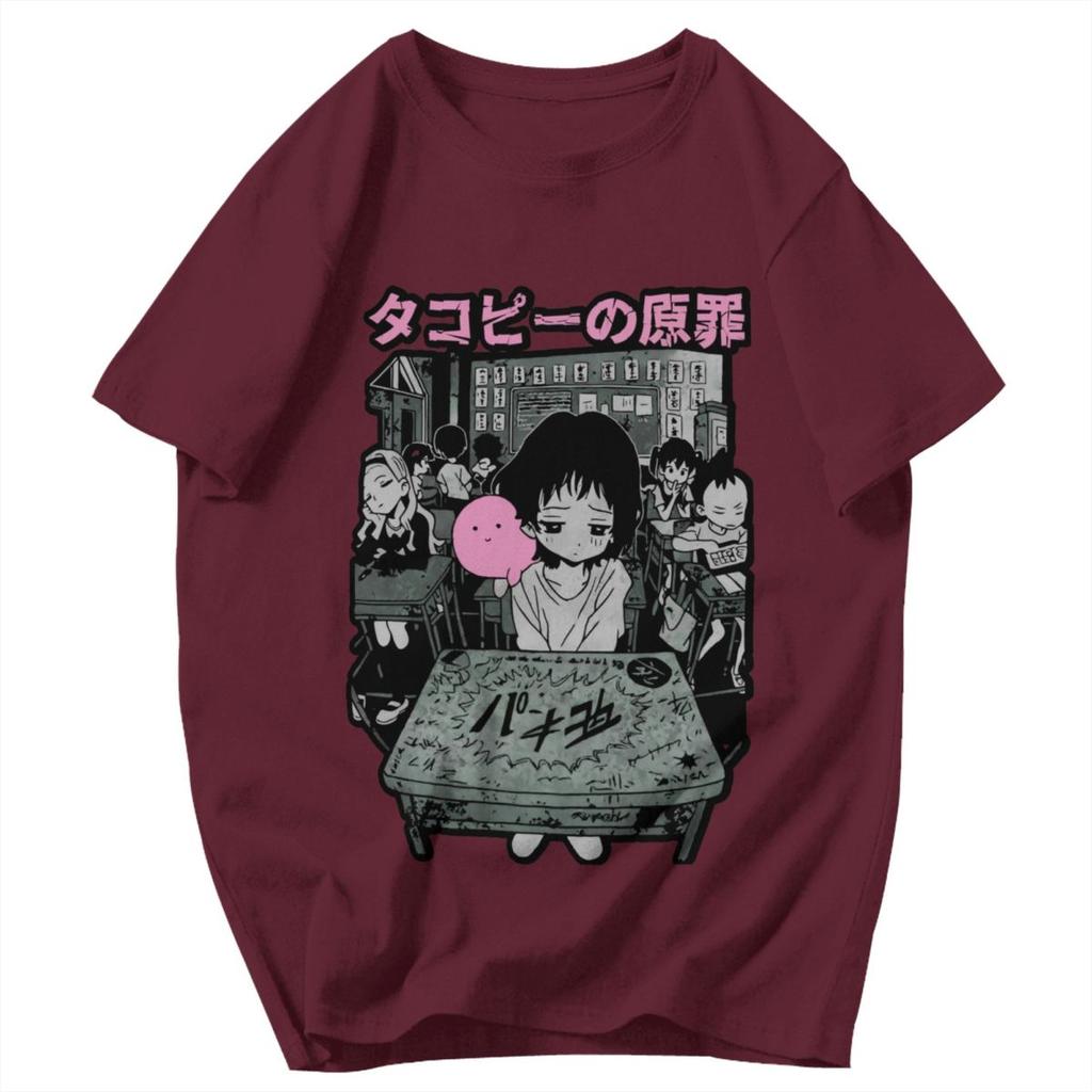 Men T Shirt Takopis Original Sin Takopi Summer Y2K Graphic Tees Unisex Clothing T Shirts