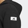 Adidas Solid Color Loose Fit Sports Zip-Up Hoodie Jacket Men Jackets Black IQ1371