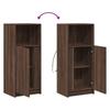 LED Sideboard in Brown Oak Look 42.5 x 34 x 100 cm Particleboard