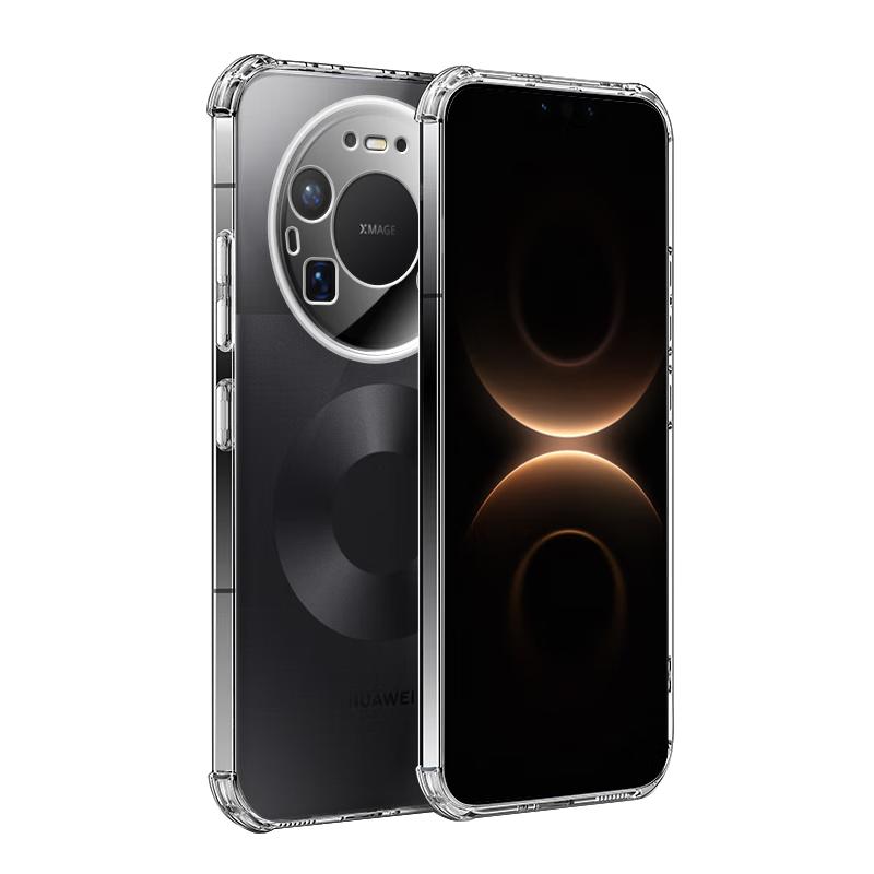 Huawei Mate 80 Pro Max Transparent Soft Airbag Case Lens Protection Shockproof Minimalist Skin-Friendly Anti-Fingerprint Full Coverage Unisex