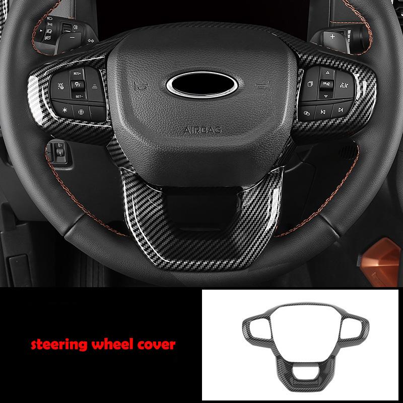 LHD RHD For Ford Ranger Wildtrak T9 2024 cenet conlose gear shift panle steering wheel ACvent readlamp armrest cover