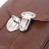 Men's Bag with Two Compartments Made of Genuine Leather VINTAGE Bag 22738 Brown