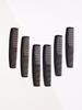 12pcs Portable Plastic Anti-static Double-sided Dense Toothed Hair Combs Salon Hair Comb Tools Special for Real Hair Wigs