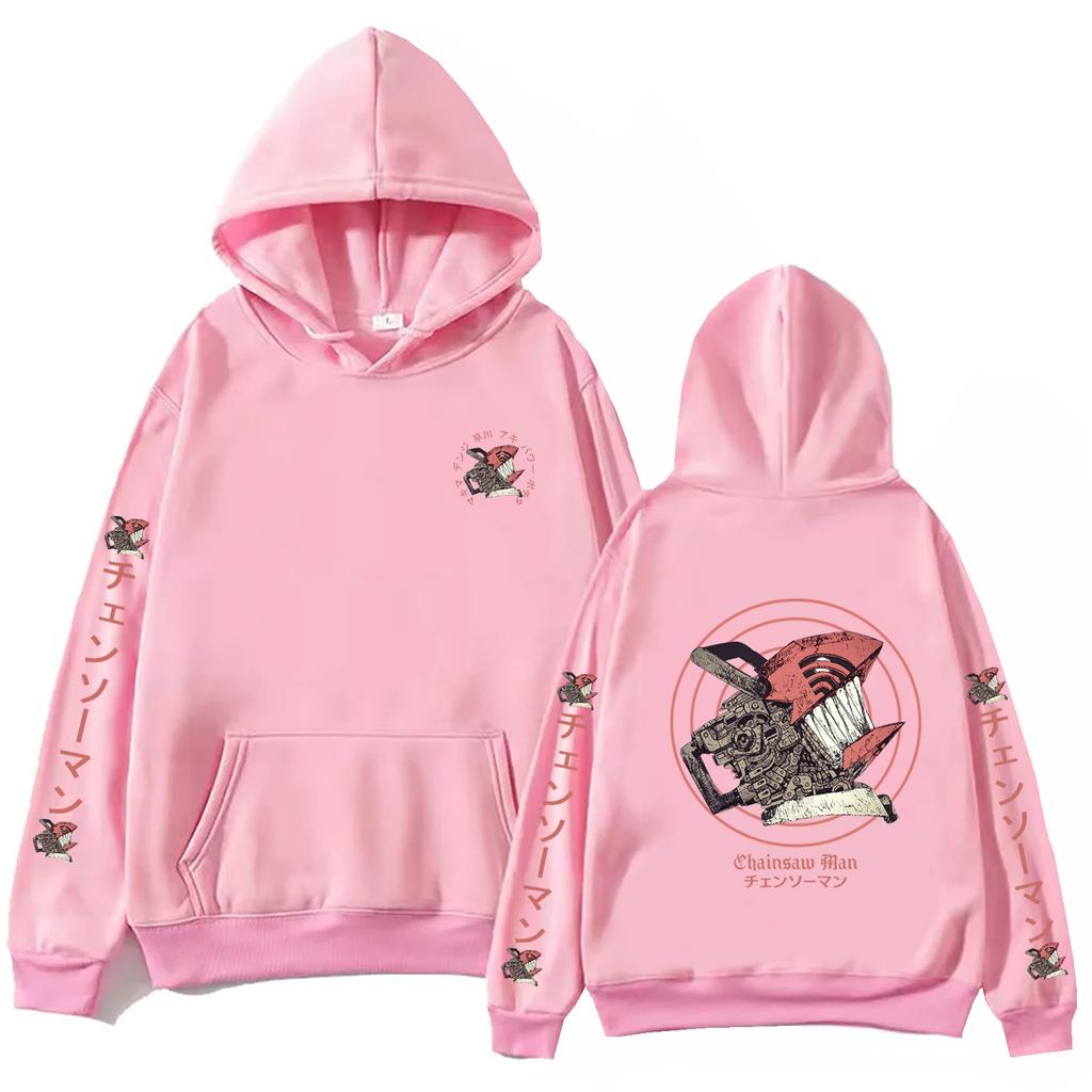 Chainsaw Man Anime Hoodie Harajuku Pullover Tops Man Woman Sweatshirt Fans Gift