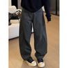 Women's Plus Size High Waist Wide Leg Jeans - Autumn/Winter Casual Loose Straight Leg Pants