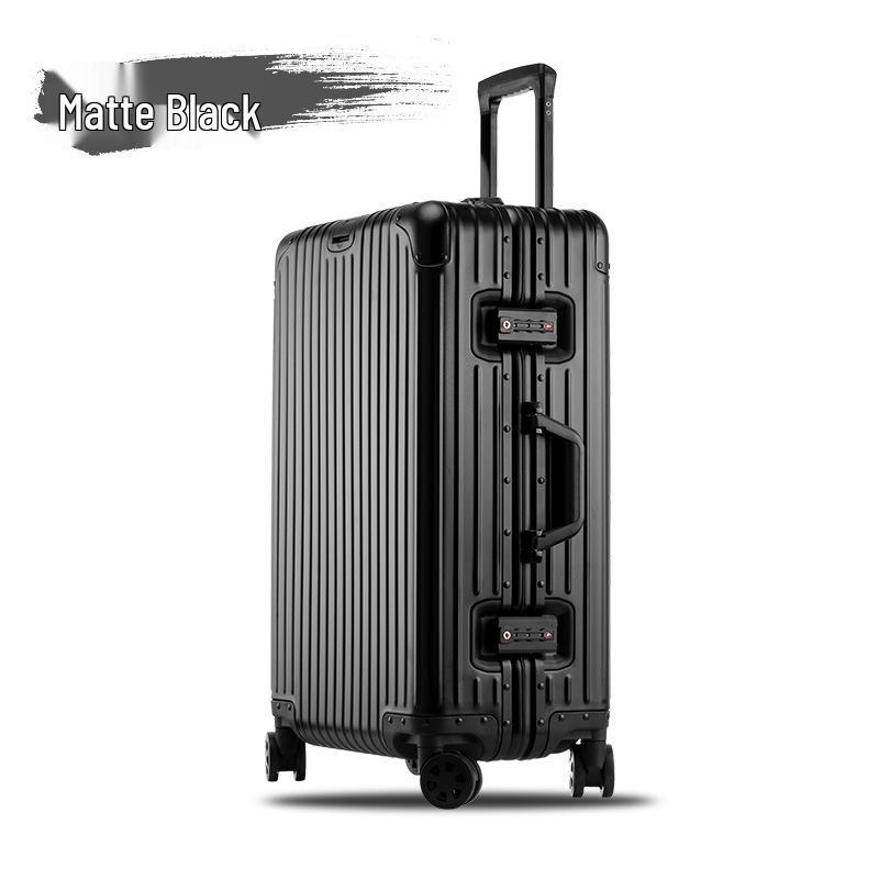 Aluminum-Magnesium Alloy Trolley Case with Universal Wheels