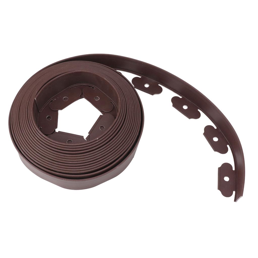 Landscape Edging Kit PE L Shaped Easy Deformation No Dig Landscape Edging Kit for Landscaping Brown