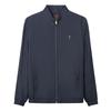Caizi Men's Stand-Collar Embroidered Lightweight Jacket