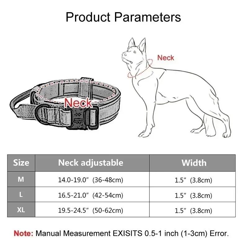 Tactical Smoky Green Dog Collar -Heavy-Duty Nylon with Quick-Release Buckle & Soft Padded Lining for Walking Training Dog Collar