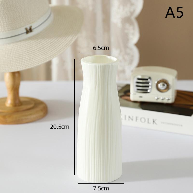 Nordická plastová váza na květiny Hydroponický květináč Váza Dekorace Domácí stůl Dekorativní vázy na květiny Dekorace