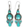 Tibetan Turquoise Lapis Lazuli Nepali Earrings Handmade Jewelry Coral Tribal