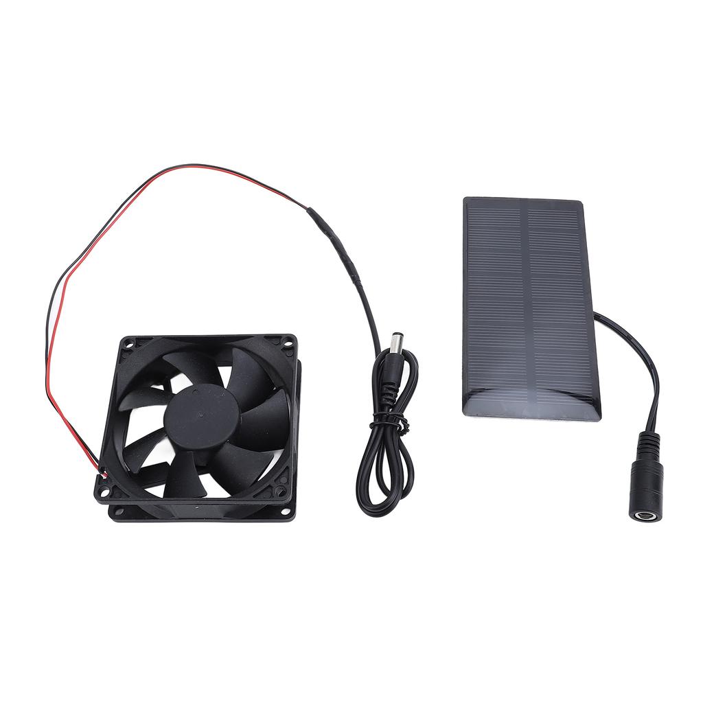 0.8W 4V Solar Panel Fan Kit Professional Polycrystalline Silicon Solar Panel Exhaust Fan Kit for Chicken House
