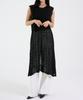 Eum Punching Long Knit Vest Dress Black