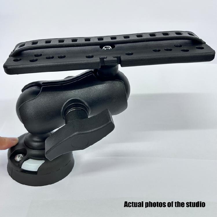 Fish Finder Mount Plate Rotating Fish Finder Supporter 360 Degree Swivels Base Mount Marine Kayak Fish Finder Mount Base