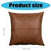 Moisture Proof Decorative Pillow Cover 450x450mm Durability Faux Leather Pillowcase Easy Removal Protectors for Holiday