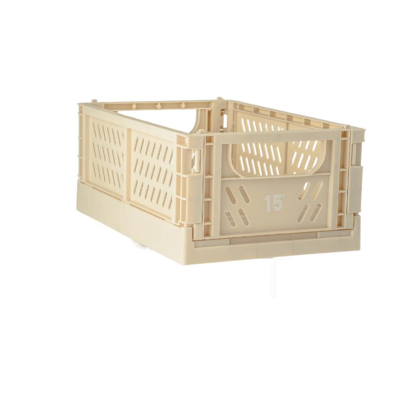 Folding Storage Basket Plastic Folding Storage Box Stationery Cosmetics Stackable Makeup Jewellery Toys Boxes for Storage Box