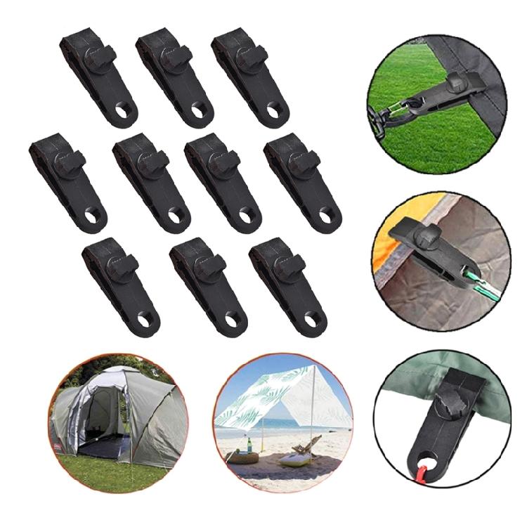 10Pcs Thumb Screw Tent Clip Lock Grip Clamps Tent Fasteners Holder Tarp Clips