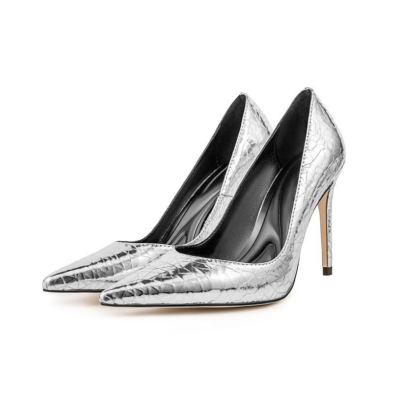 Fashion New Fashion Minimalist Commuting 10cm High Heels Shose Spring Autumn Shallow Mouth Pointed Sexy Women Single Shoes Size 35-47