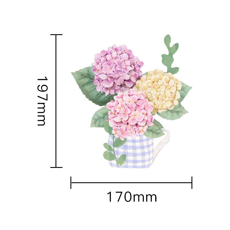 Teacher s Day 3D Hydrangea Flower Greeting Card - Creative Gift for Birthday or Thank You