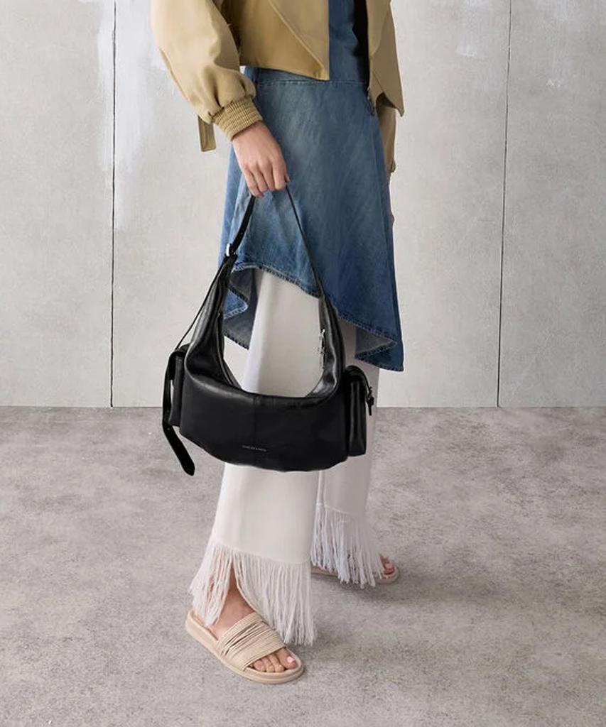 Charles & Keith Large Bessie Side Pocket Hobo Bag Ck2-80782833