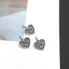 Vintage Alloy Heart Charm Pendant For Handmade Necklace Jewelry Accessories Lightweight Crafting Supplies