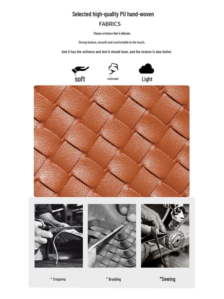 Vintage Woven Tote with Metal Buckle - Versatile Shoulder and Crossbody Bag