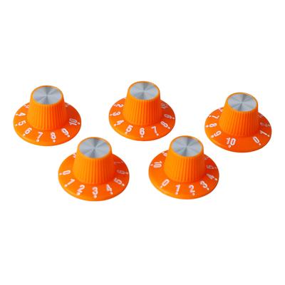 5 Stuks Plastic Gitaar Bedieningsknop Schroefdraad Rand Comfortabele Greep Decoratieve Elektrische Gitaar Bediening