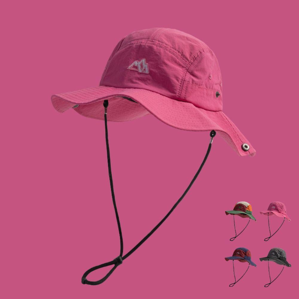 Color Matching Sun Hat Quick-drying Sun Protection Caps New Bucket Hats Outdoor