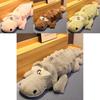 Large Alligator Plush Toy Stuffed Animal With Pp Cotton Filling For Bedroom Decor