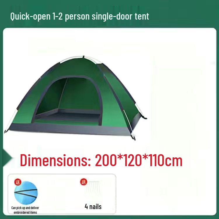 Fully Automatic Windproof 3-4 Person Camping Tent, Sun-Protected & Ultra-Lightweight Tent Only