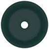 VidaXL Round Luxury Washbasin Countertop Toilet Washbasin Bathroom Cloakroom Kitchen Home Interior Green 147014