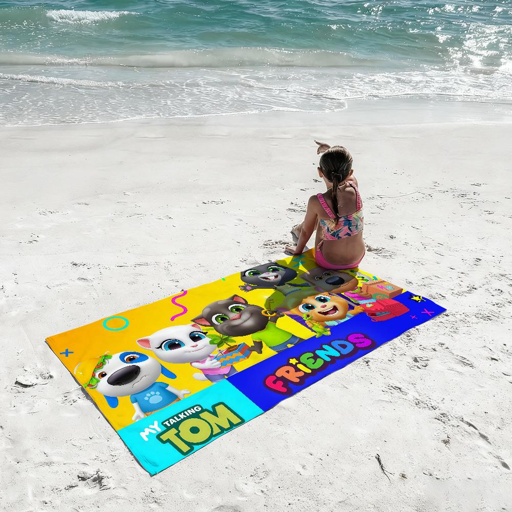 Talking T-Tom And F-Friends Towel Quick Drying Beach Towels Are Suitable For Swimming Pools Camping Yoga And The Gym