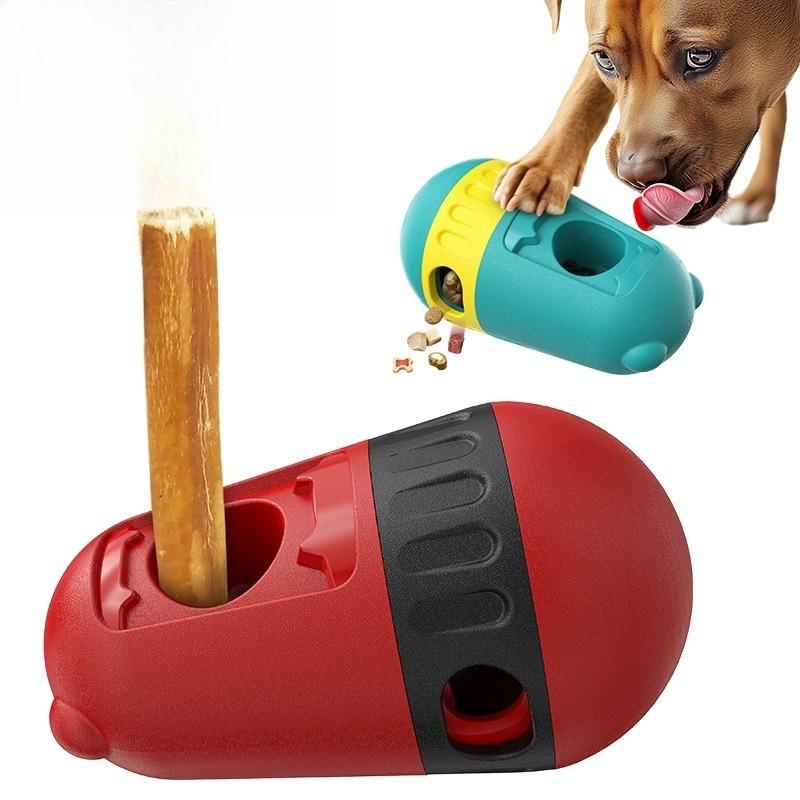 

Pet Products New Explosion Slow Leak Food Ball Snack Stick Holder Dog Toy Beef Tendon Stick Holder червоний
