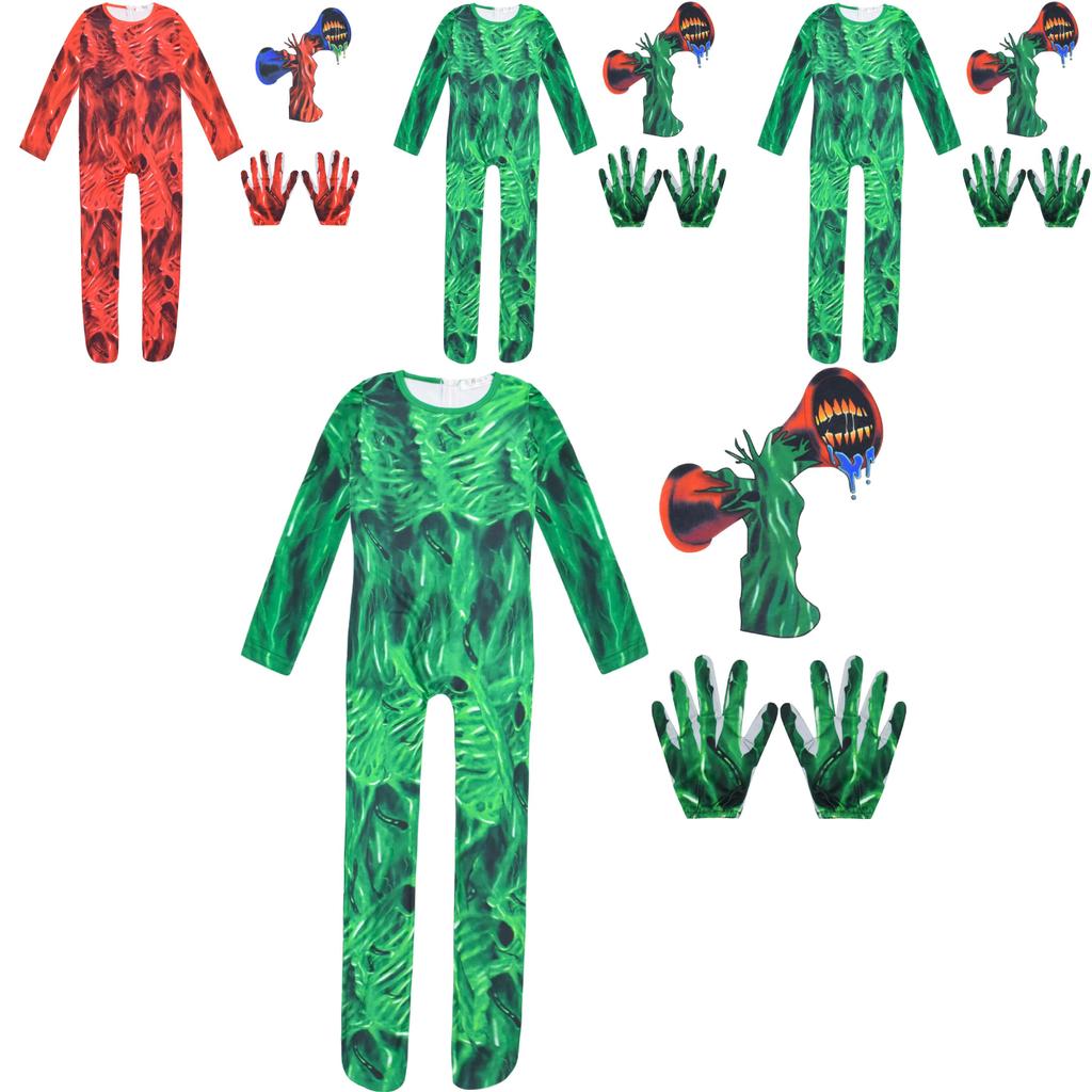 Halloween Siren Head Horror Costume Jumpsuit For Kids Spooky And Stylish Outfit!